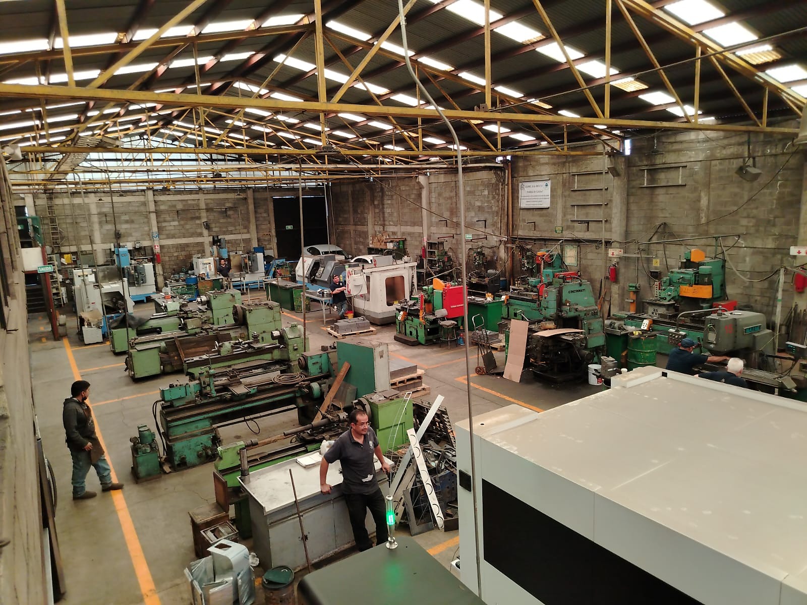 Interior de la planta metalmecánica